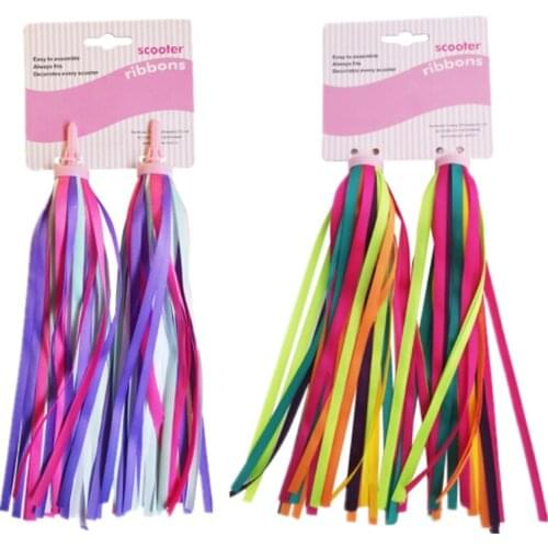Bike Handlebar Tassels Streamers For Kids Girls Boys Scooter Handlebar Mountain Bike Grip Handlebar Streamers