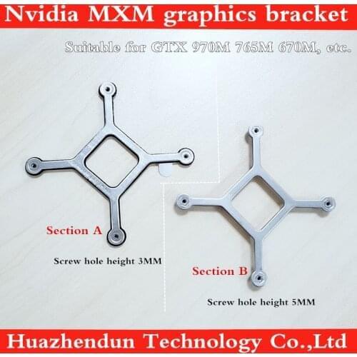 NVIDIA graphics card cross bracket MXM3.0 interface graphics bracket for GTX675m 765m 780M 870M 880M 970M 1060 1070 100pcs