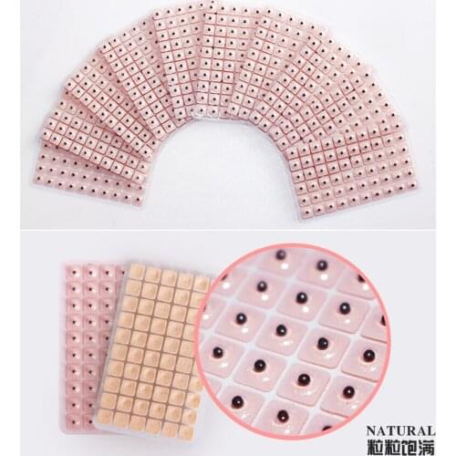 Top Quality Magnetic beads therapy 1200pcs 2 packs Auricular Ear Auriculotherapy Acupuncture Therapy Ear Vaccaria Seeds Stickers