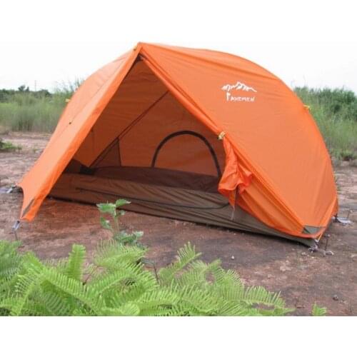 High quality double layer ultralight aluminum poles 20D silicide 4 season camping beach tent