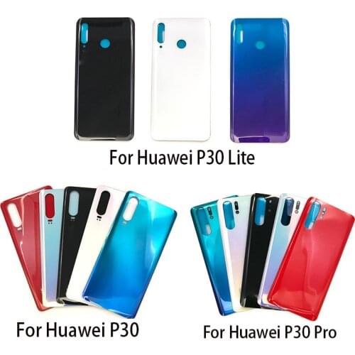 For Huawei P30 lite Back Glass Cover P30 Battery Door Housing Back Cover For Huawei P30 Pro Rear Glass + Tools