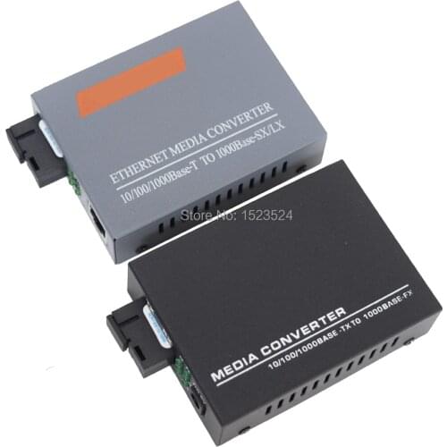 1 Pair Gigabit Fiber Optic Media Converter 1 CH*SC 4 CH*RJ45 Converter 1 CH*SC 1 CH*RJ45 Fiber Optic Transceiver