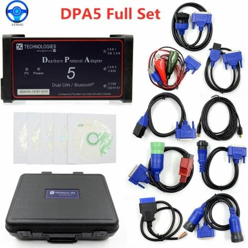 2021 USB/Bluetooth Dpa5 Dearborn Protocol Adapter 5 Heavy Duty Truck Scanner CNH DPA 5 Works For Multi-brands