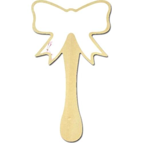 3D Wooden Wall Mirror bow DIY Acrylic Murals For Baby Nursery Kids Room Decorative Mirrors For Walls