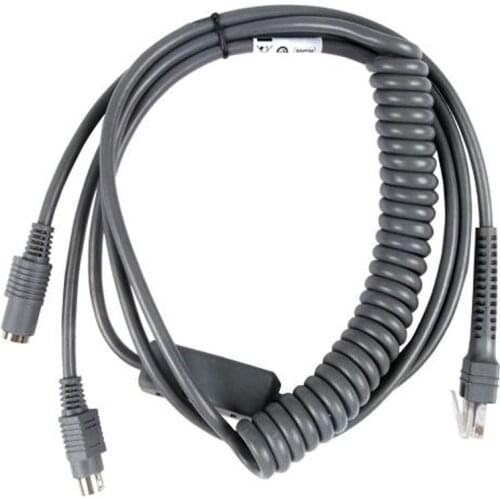 3M PS2 Keyboard Wedge Coiled Cable For Symbol LS2208 LS4208 DS6708 LS1203 Barcode Scanners