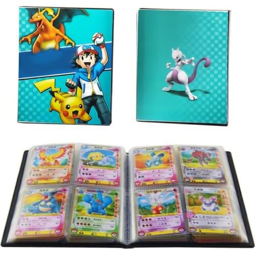 240pcs Holder Album Pokemon Toys Cartoon Pokemones Collections Cards Album Book Binder Folder Children Top Loaded List Toys Gift