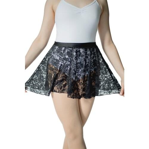 Adult Girls Ballet Lace Pull-on Dance Skirts Leotard Matching Skirts Dancewear