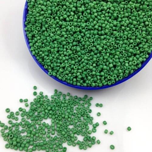16g 1000pcs 2mm 12/0 Green Neon Color Opaque Round Loose Spacer Beads Cezch Glass Seed Beads Handmade Jewelry DIY Garment Bead
