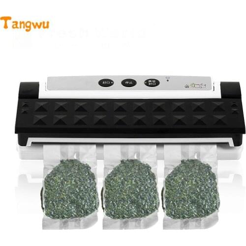 Free shipping commercial food vacuum packaging plastic packaging machine dry wet dual-purpose automatic household sealing NEW