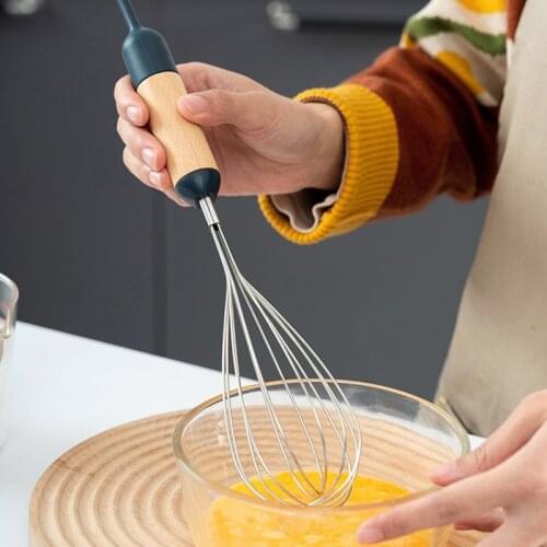 Household manual whisk, stainless steel egg beater, cream whisk, baking tools