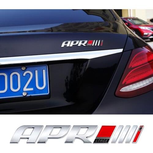 Abs Emblem Tail Sticker Badge For Audi A4 A5 A4L Q5 Porsche Volkswagen golf 6 7 R20 GTI Car Styling APR Stage III