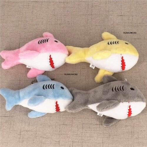 4Colors, 12CM Ocean Shark Plush Toy , Stuffed Animal Doll For Kids Gift