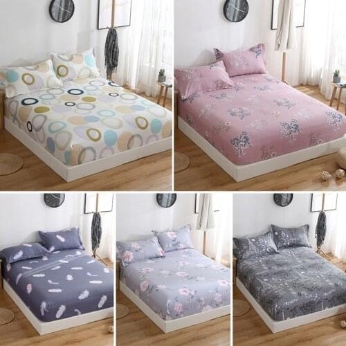 Creative And Comfortable Cotton Bed Sheet Bedding For All Seasons Waterproof Mattress Cover For Twin Full Queen King Size