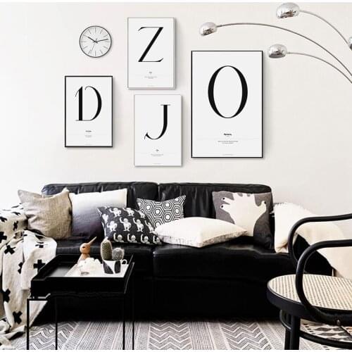 Nordic Quote Words Nordic Art Home Decor Canvas Painting Wall Art Kids Bedroom Posters and Prints for Living Room Wall Painting