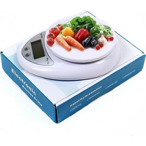 Wholesale 60pcs/lot 5kg Digital LED electronic Kitchen scale Food Diet Postal Scales Electronic scales