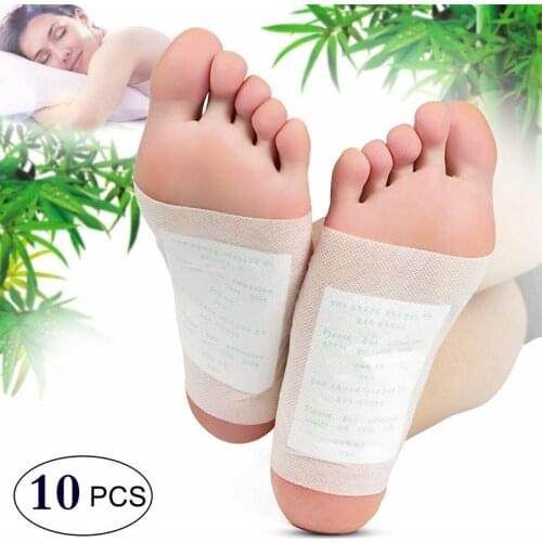 10 Pcs/Pack Detox Foot Patches Pads Weight Loss Slimming Cleansing Herbal Body Health Adhesive Pads Remove Toxin Foot Care
