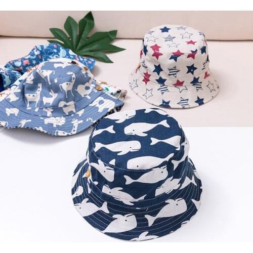Baby Boy Girl Hat Cap for Children Kids Toddlers Panama Bucket Fishing Floppy Sun Hat Boys Girls Cartoon Fashion 6M-12 Years