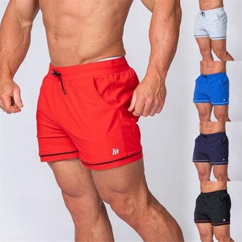 New running Shorts summer mens gyms fitness bodybuilding training quick-drying shorts mens jogging sports breathable shorts