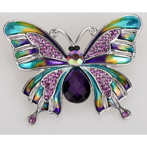 Jewelry Butterfly Pin Brooch Gift For Women Teen Girl Mother Birthday Holiday Christmas Party Prom Present Costume BA23