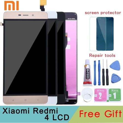 For Xiaomi Redmi 4 Lcd Display Screen Tested LCD Display+Touch Screen Replacement for Xiaomi Redmi 4 2GB RAM 5.0" Smartphone