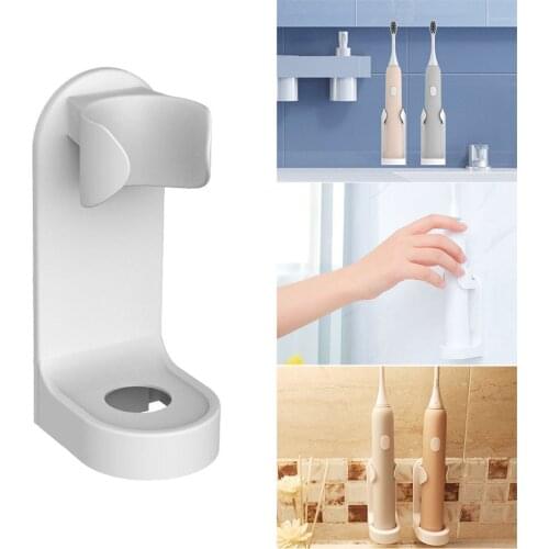 Hot Sale1PC Stand Rack Organizer Electric Toothbrush Wall-Mounted Holder Space Saving Bathroom Accessories brush holder