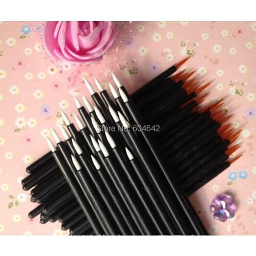 10000pcs/lot High quality eyeliner eyeliner brush disposable eyeliner brush professional make-up charcoal black