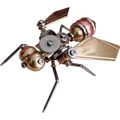 3D Metal Fly Assembly Models Mechanical Insect Handicrafts Mechanical Model Building Kits Toys For Children Drop Shipping