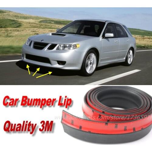 Car Bumper Lips For Saab 9-2X 2004 2005 Auto Car Front Lip Deflector Lips Skirt / Body Kit Strip / Body Chassis Side Protection