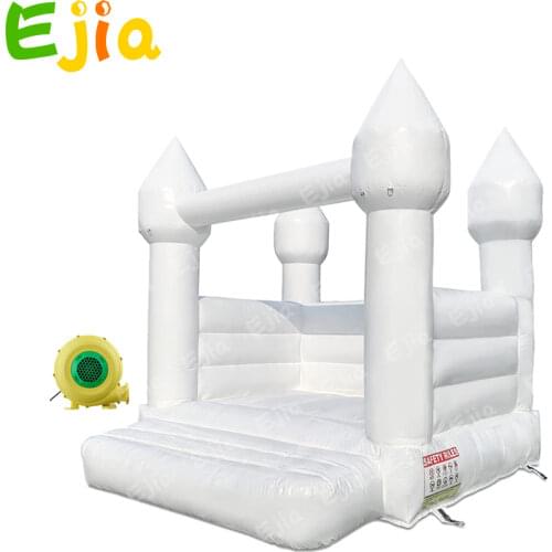 8*8ft Small Kids White Inflatable Wedding Bounce House Inflatable Party Jumping Bouncy Castle For Party