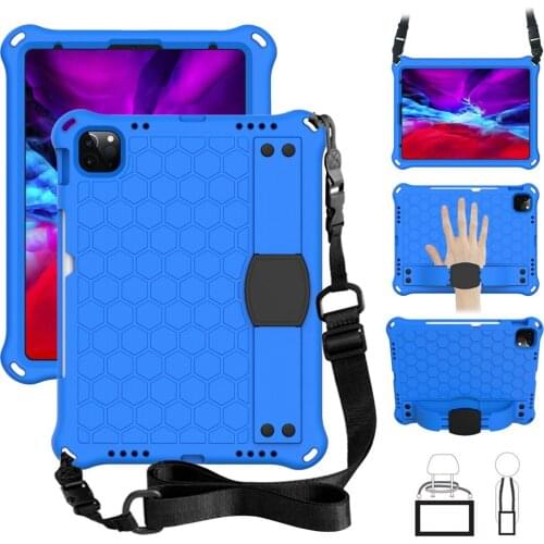 Honeycomb Kids Friendly Cover for IPad Pro 11 2020 A2228 A2068 A2230 A2231 2018 Case ShockProof EVA Full Body Handle Stand Funda