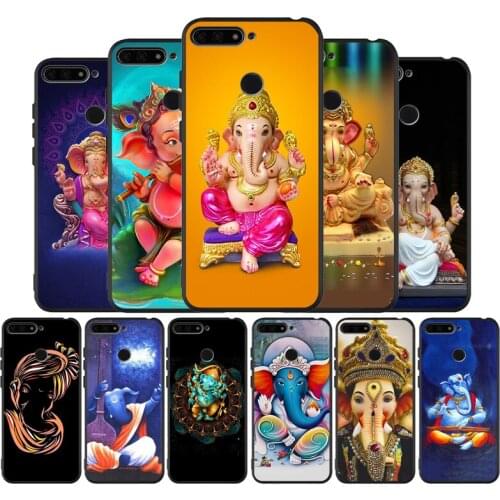 Lord Ganesha black Silicone Phone Case For honor 30 20 Pro 8 8X 9 10 20 Lite Mate 10 20 30 Lite Pro cover