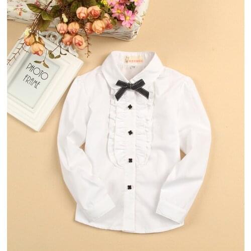 FANCOUVEN White Blouses For Girls