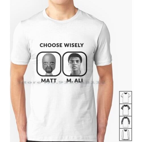 Ali Vs. Matt T Shirt 100% Cotton Ali Muhammad Matt Wii Sports Gaming Geek Dank Meme Reddit Box Black White Legend Creative