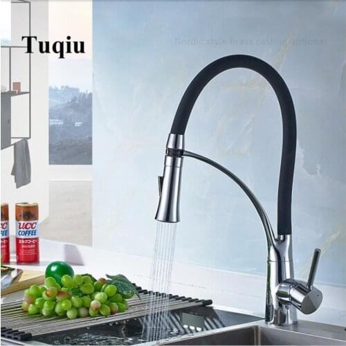 Chrome Pull Down Kitchen sink Faucet Chrome Kitchen Sink Mixer Tap 360 degree rotation kitchen mixer taps Kitchen Tap