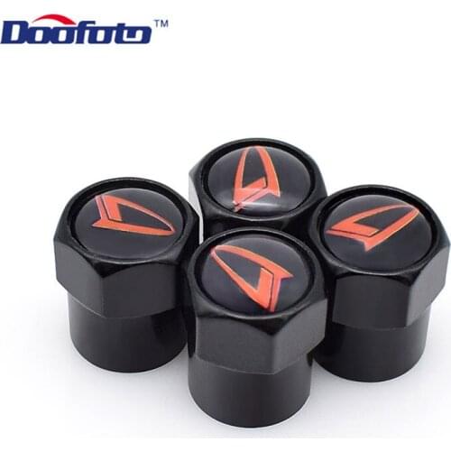 Valve Caps For Daihatsu Yrv Scion Venza Datsun On-Do Sirion Terios Serion Auto Emblems Accessories Car Styling Acessorio