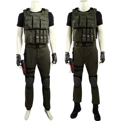Game Resident 3 Remake Cosplay Costume Main Role Carlos Outfit Carnival Party Clothing Full Set With Accessories