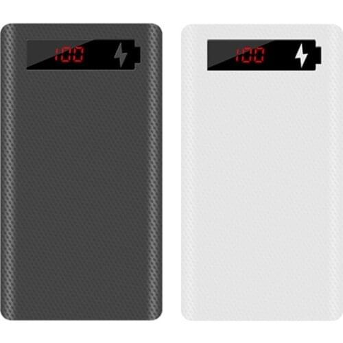 L6 LCD Display DIY 6x18650 Battery Case Power Bank Shell Portable External Box Without Battery Powerbank Protector