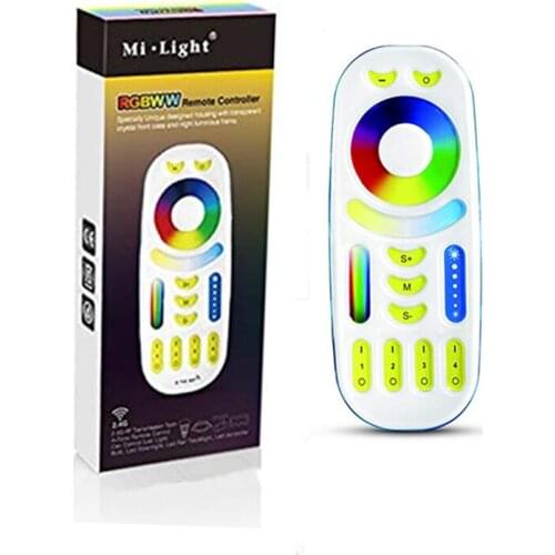 Mi.light FUT092 2.4Ghz RGBWW 4-zone group control match RF RGB+CCT Remote controller for Milight led RGB+CCT lamps series