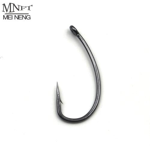MNFT 10pcs Sharp Carp Fishing Hooks Special Made Black Barbed Carp Hook Fishing Tackle ize 2# 4# 6# 8