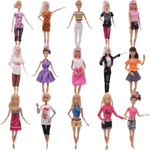 15 Set Fashion Accessories Doll Beautiful Suits & Dresses For Babies Dolls Girls Toy Gift