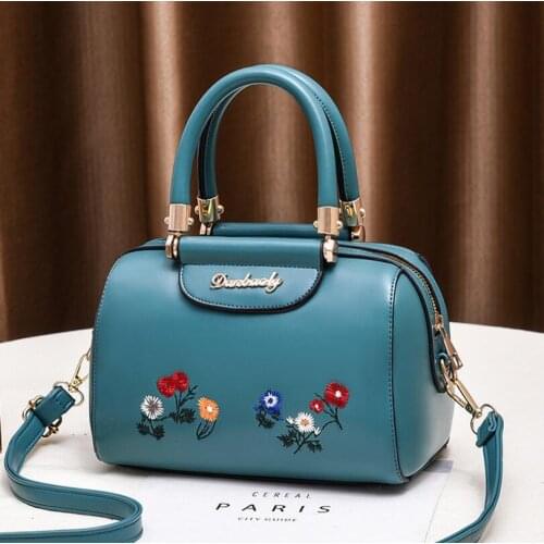 Fashion Embroidery Womens Bags New All-match Handbags Autumn And Winter Trend Pillow Bag Ladies Shoulder Messenger Bag
