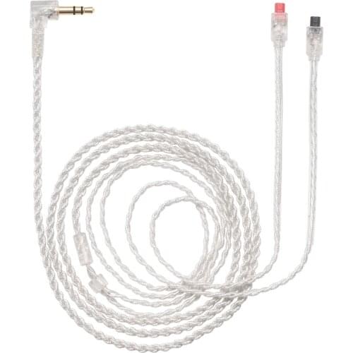 1.2m Upgrade Audio Cable Replacement Silver Plated Cord Wire for Audio-Technica ATH-IM50 IM04 IM70 IM01 IM02 IM03 Headphones