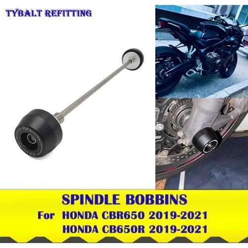 Front Rear Axle Fork Crash Sliders Wheel Protector Pad For HONDA CBR650R CB650R 2019 2020 2021 Motor Accessories