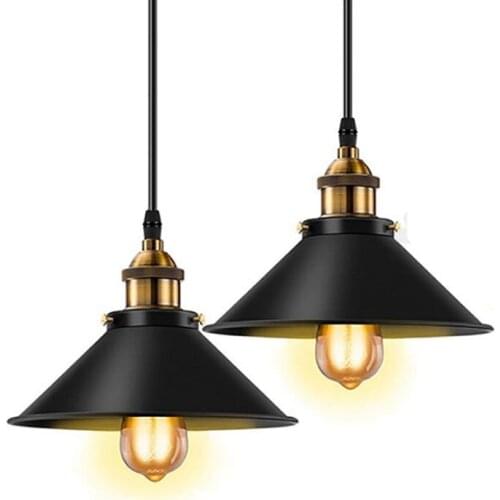 Industrial Retro Pendant Light Vintage Loft Pendant Hanging Lamp 90-260V E27 Indoor Lighting for Restaurant Bedroom Fixture