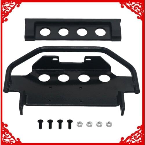 RCAWD 1PCS Steel front bumper winch mountable for 1/10 Traxxas TRX-4 TRX-6 crawler upgraded parts