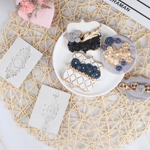 Vintage European Relief Mould Silicone Mold Fondant Cake Decorating Tool Gumpaste Sugarcraft Chocolate Forms Bakeware Tools