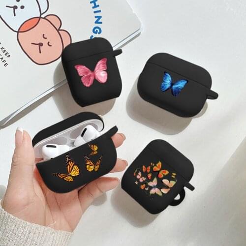 Cartoon Silicon Red Dragon Cases for Air Pods Pro Cute Butterfly Cover Bluetooth Earphone Protector for Apple Airpods 1 2 3 Case