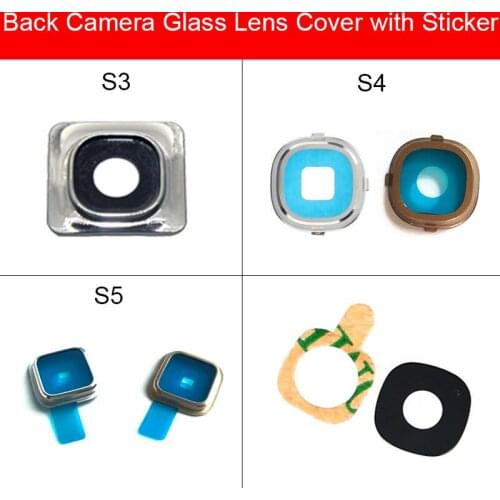 Rear Camera Lens Glass With Adhesive Stick For Samsung Galaxy S3 S4 I9500 S5 Main Back Camera Lens Glass Cover Repair Parts