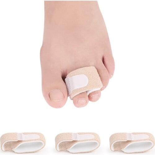 Fabric Toe Finger Straightener Hammer Toe Hallux Valgus Corrector Bandage Toe Separator Splint Wraps Foot Stretcher Care Tool