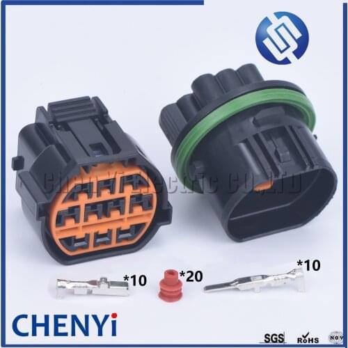 10 pin automotive waterproof connector 2.8 headlamps LED car socket sensor connector GL221-10021 HP066-10021 For HYUNDAI KIA
